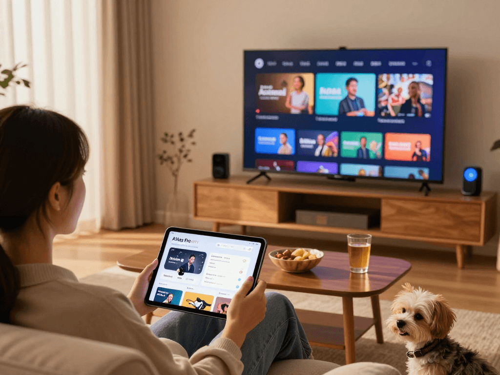 Profitez de l'application Atlas Pro pour la télévision en streaming à domicile avec un utilisateur détendu.